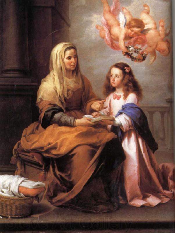 Bartolome Esteban Murillo St Anne and the small Virgin Mary Germany oil painting art